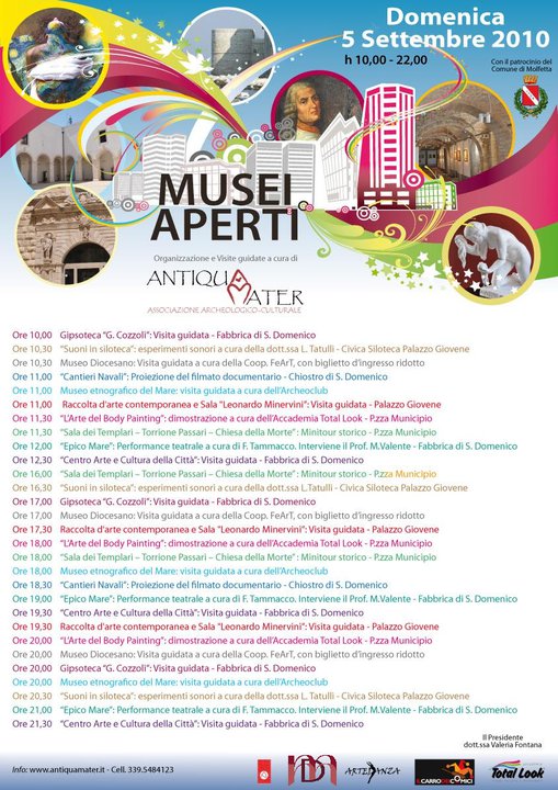 Domenica 5 settembre a Molfetta “Musei Aperti”